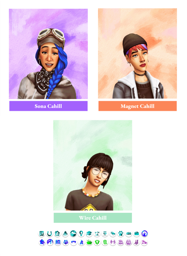 Maxis Match THE CAHILL FAMILY by simsfinds - The Sims 4 Custom Content