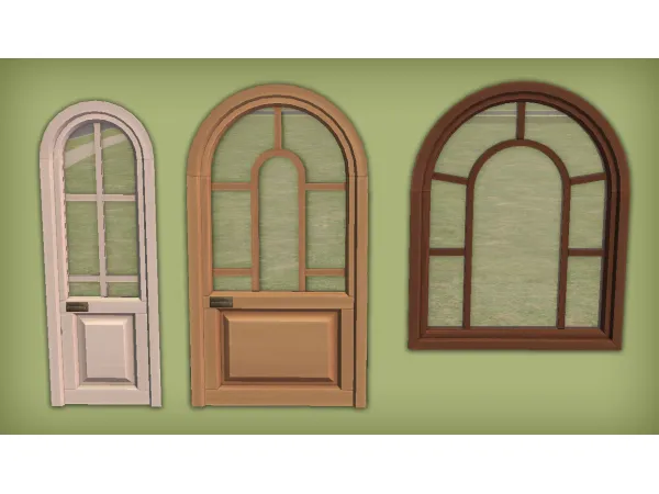 Domaine du Clos Doors and Window for - The Sims 2 Custom Content