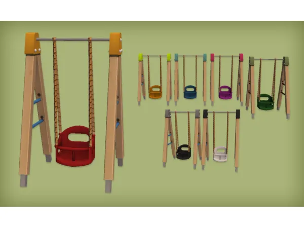 Playground Toddler Swing Functional for - The Sims 2 Custom Content