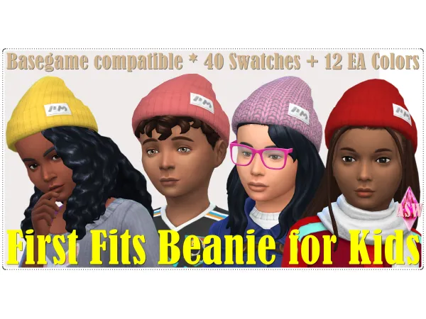 Maxis Match First Fits Beanie for Kids by AnnettsSims4Welt - The Sims 4 Custom Content