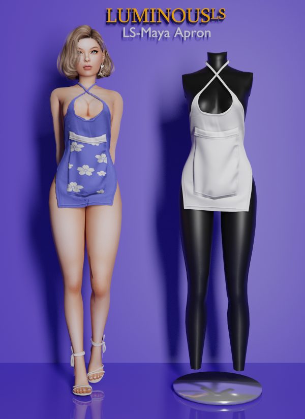 Alpha LS Maya Apron by simsfinds - The Sims 4 Custom Content