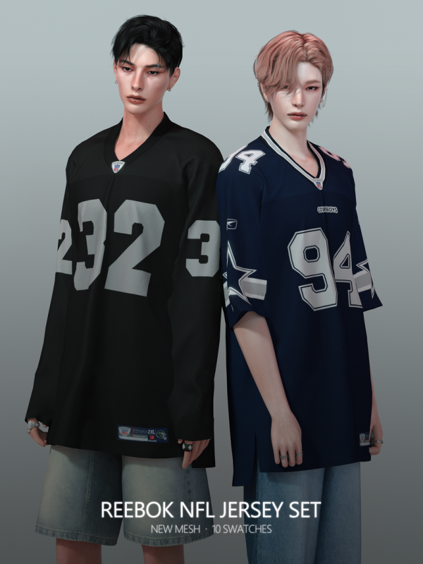 Alpha Reebok NFL Jersey Set by simsfinds - The Sims 4 Custom Content
