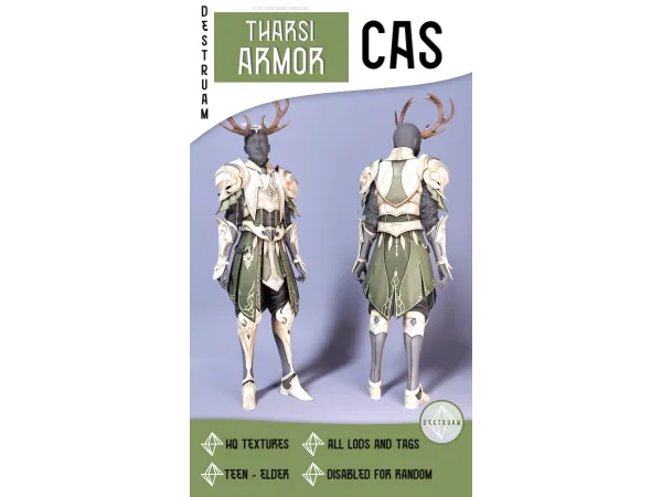 Alpha Tharsi Armor - The Sims 4 Custom Content