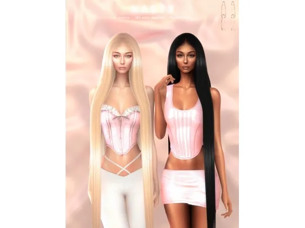 Alpha Nasty Hairstyle - The Sims 4 Custom Content