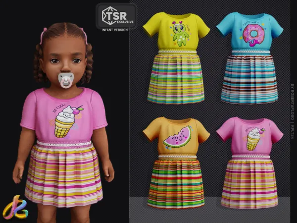 Alpha Dress 279 Infant - The Sims 4 Custom Content