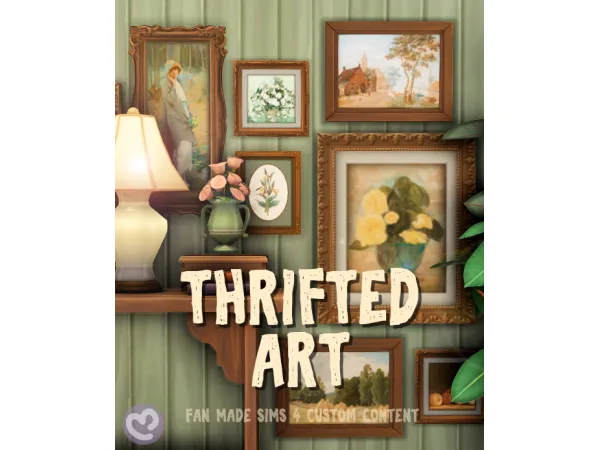 Maxis Match Thrifted Art Custom Content by simlicy - The Sims 4 Custom Content