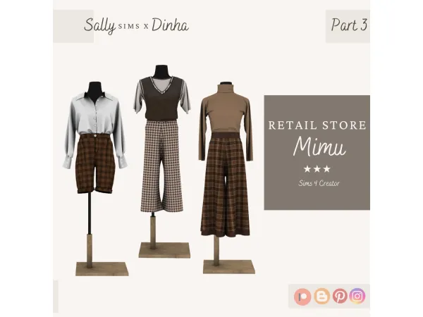 Alpha Retail Store Mimu Part 3 (Collaboration Sally Dinha) - The Sims 4 Custom Content