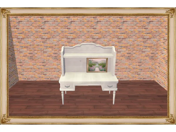 Drawing Room Desk Inspiration Desk Vintage Classic Desk - The Sims 2 Custom Content