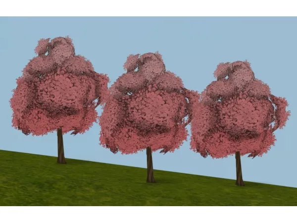 Recolor Lowedeus redbud default replacement - The Sims 2 Custom Content