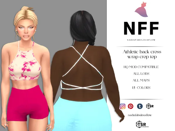 Maxis Match Athletic top and bottom - The Sims 4 Custom Content
