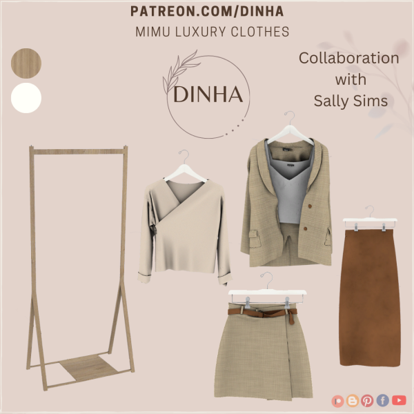 Alpha Mimu Luxury Clothes by dinhagamer - The Sims 4 Custom Content