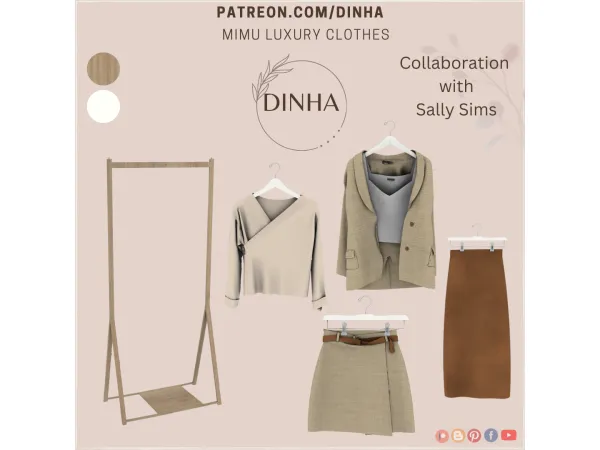 Alpha Mimu Luxury Clothes - The Sims 4 Custom Content