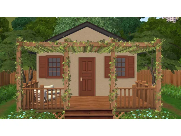 4t2 Old Skool Ivy Wrapped Beam - The Sims 2 Custom Content