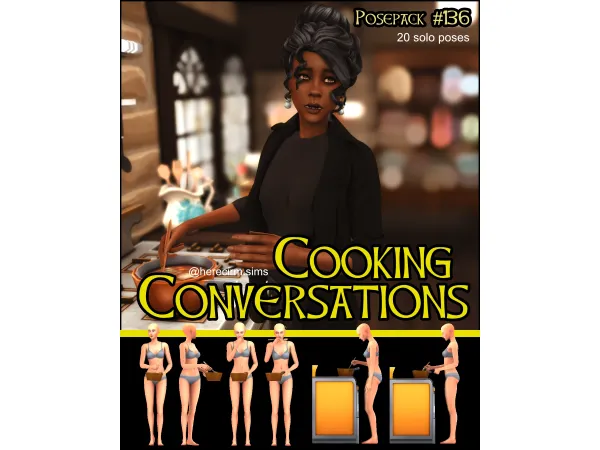 Mix Cooking Conversations by Herecirm - The Sims 4 Custom Content