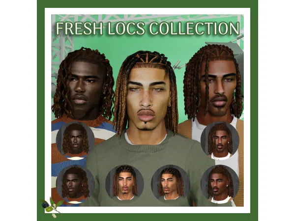 Alpha FRESH LOCS COLLECTION CROCHET HAT by khadijah551 - The Sims 4 Custom Content