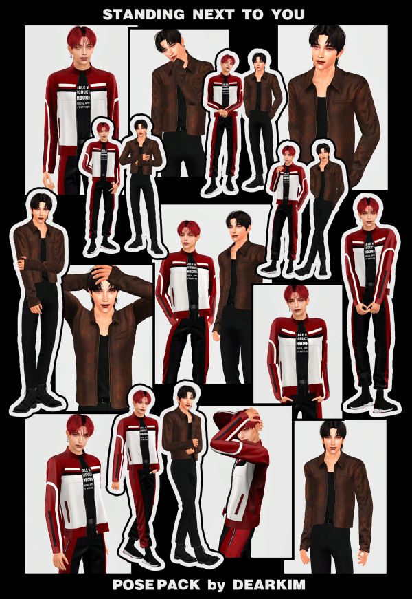Mix Standing Next to You by simsfinds - The Sims 4 Custom Content
