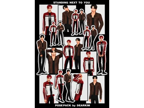 Mix Standing Next to You by dearkims - The Sims 4 Custom Content