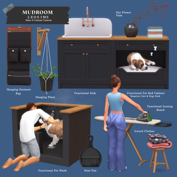 Mix Mudroom by leosims4cc - The Sims 4 Custom Content