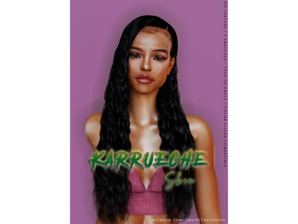 Alpha Karrueche SKIN by OneOfTheseDays - The Sims 4 Custom Content
