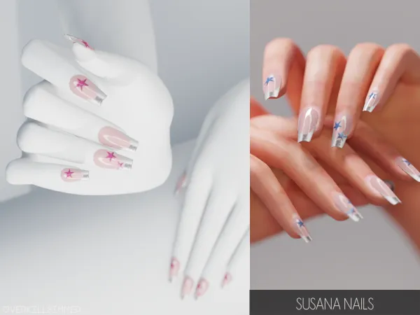 Alpha Susana nails - The Sims 4 Custom Content