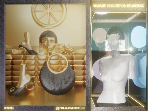 Alpha Madame Hollywood Headpiece - The Sims 4 Custom Content