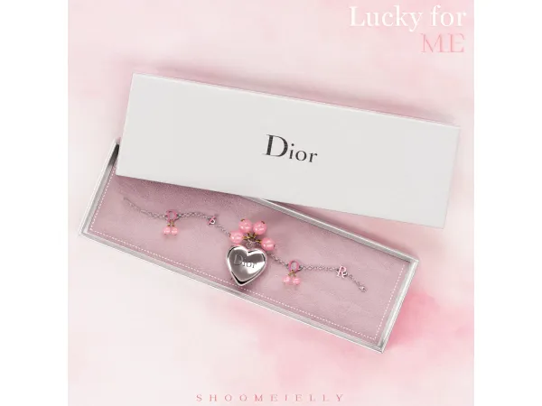 Alpha [SHOOMEJELLY] Dior bracelet deco - The Sims 4 Custom Content