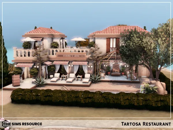 Maxis Match Tartosa Restaurant - The Sims 4 Custom Content