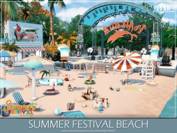 Maxis Match Summer Festival Beach ( needed) - The Sims 4 Custom Content