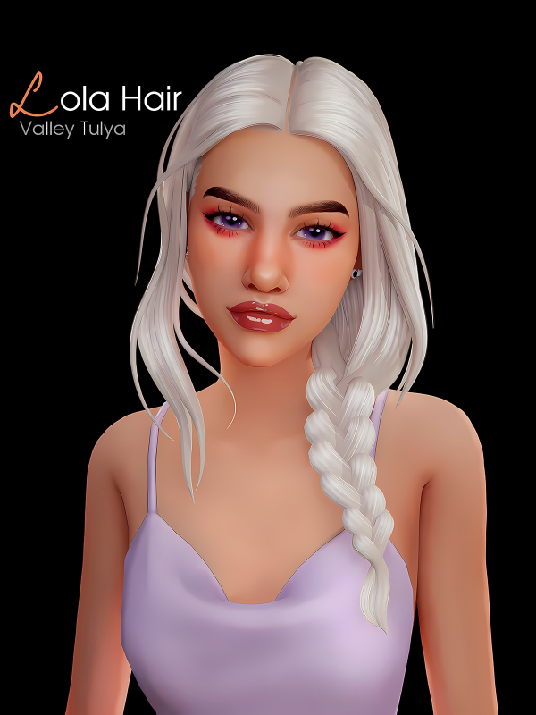 Maxis Match ( ) Lola Hair by simsfinds - The Sims 4 Custom Content