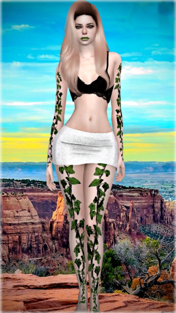 Mix Weekend Poison Ivy Tattoos Jennisims by simsfinds - The Sims 4 Custom Content
