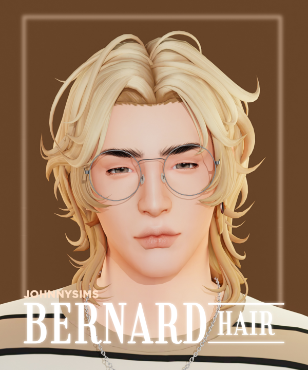 Maxis Match Bernard Hair by simsfinds - The Sims 4 Custom Content