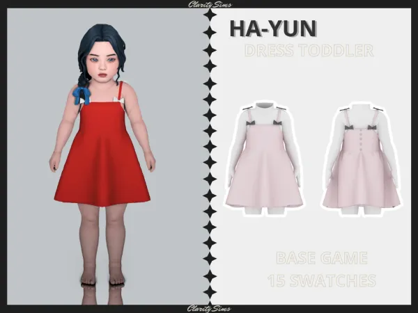 Alpha Ha Yun Dress Toddler - The Sims 4 Custom Content