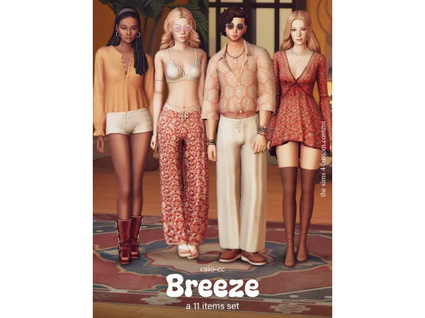 Maxis Match Breeze A 11 items set by caiocc - The Sims 4 Custom Content
