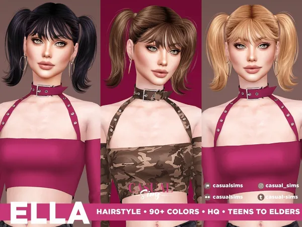 Alpha NEW FREE HAIRSTYLES by casualsims - The Sims 4 Custom Content