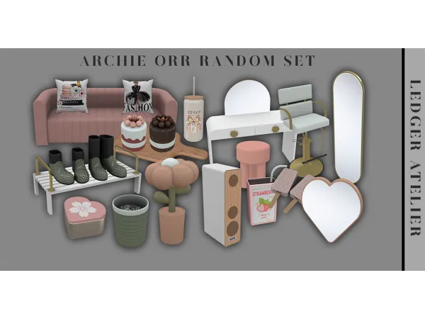 Alpha LA Archie Orr Random Set (Atelier Tier) - The Sims 4 Custom Content