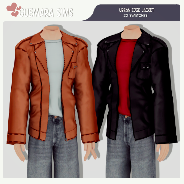 Alpha Urban Edge Jacket (Public now) by simsfinds - The Sims 4 Custom Content