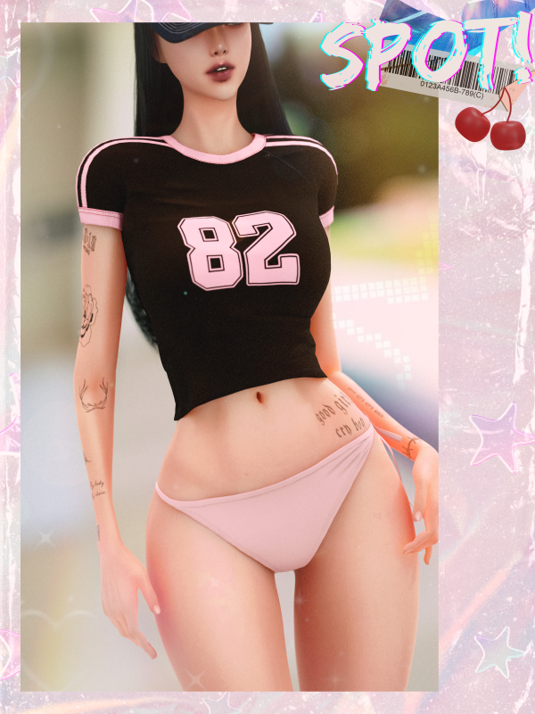 Mix [SIMS4TS4]PPENG Tattoo N035 SPOT by simsfinds - The Sims 4 Custom Content
