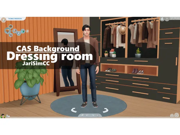 Maxis Match JariSimCC CAS Dressing Room by jarisimcc - The Sims 4 Custom Content