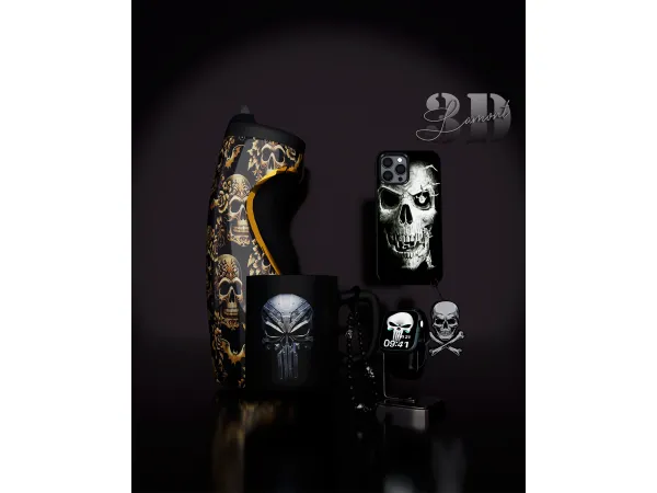 Alpha skull collection - The Sims 4 Custom Content