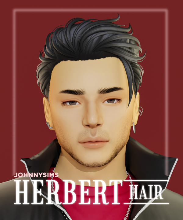 Maxis Match Herbert Hair by simsfinds - The Sims 4 Custom Content