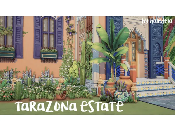 Maxis Match haledela Tarazona Estate - The Sims 4 Custom Content