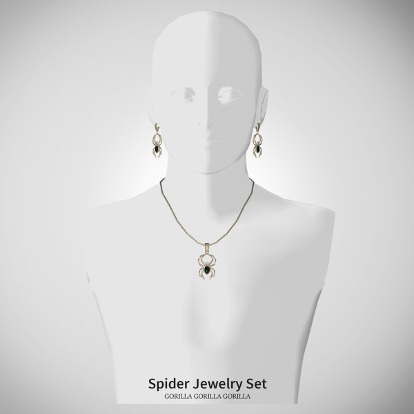 Alpha Spider Jewelry Set by simsfinds - The Sims 4 Custom Content