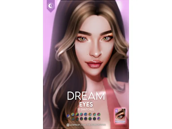Mix [FEMBOY] Dream Eyes by the_FemboyStore - The Sims 4 Custom Content