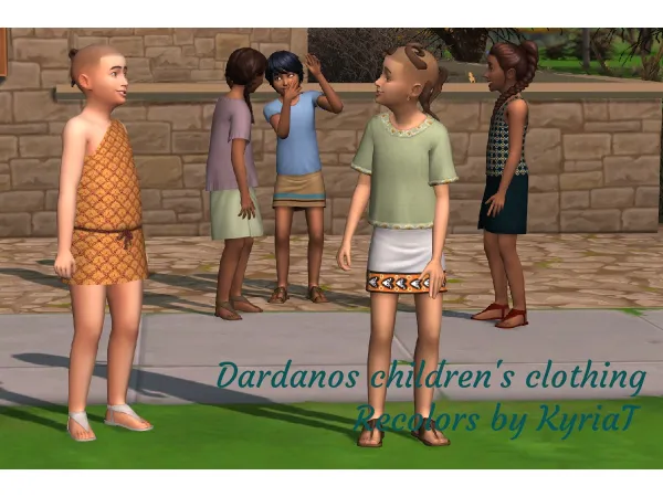 Maxis Match Dardanos children's clothing by KyriaT - The Sims 4 Custom Content