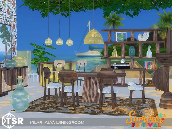 Alpha Alya Diningroom - The Sims 4 Custom Content