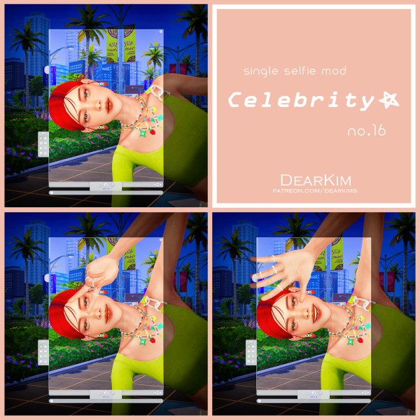 Mix [SingleSelfie] Celebrity 16 by simsfinds - The Sims 4 Custom Content