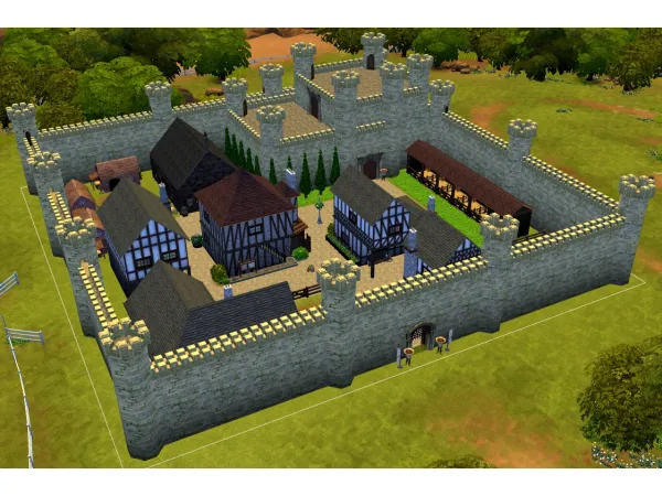 Maxis Match Medieval Village (no ) by Mouluise - The Sims 4 Custom Content