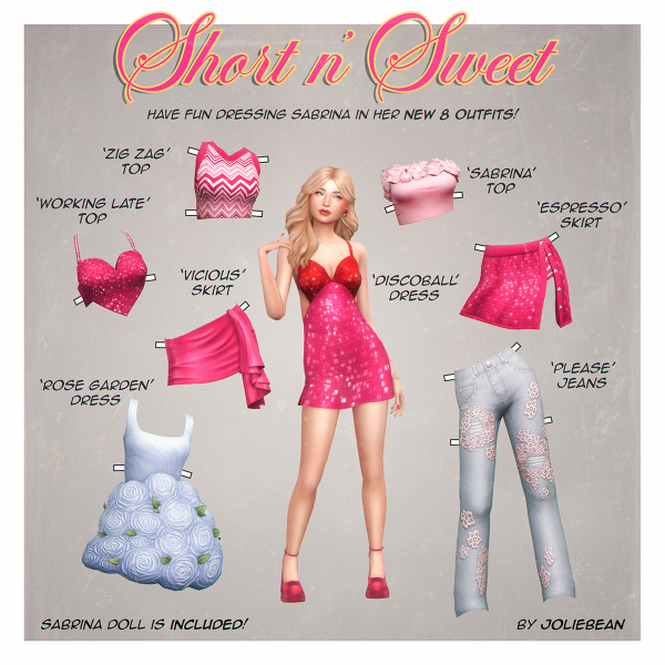 Maxis Match Short n Sweet Set by simsfinds - The Sims 4 Custom Content