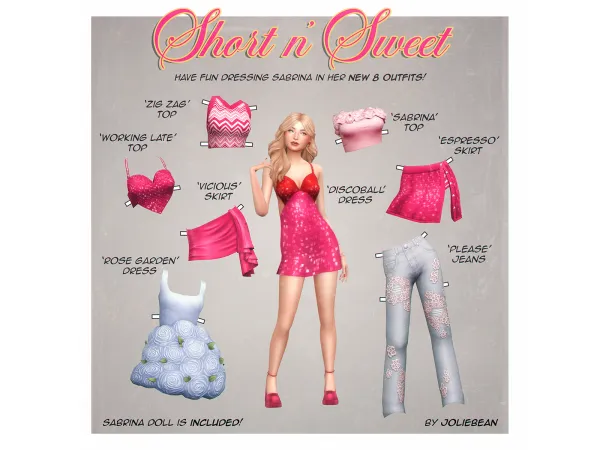 Maxis Match Short n Sweet Set by Joliebean by joliebean - The Sims 4 Custom Content