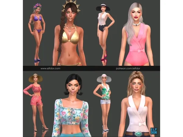 Maxis Match 2024 July 1 Hot Summer - The Sims 4 Custom Content